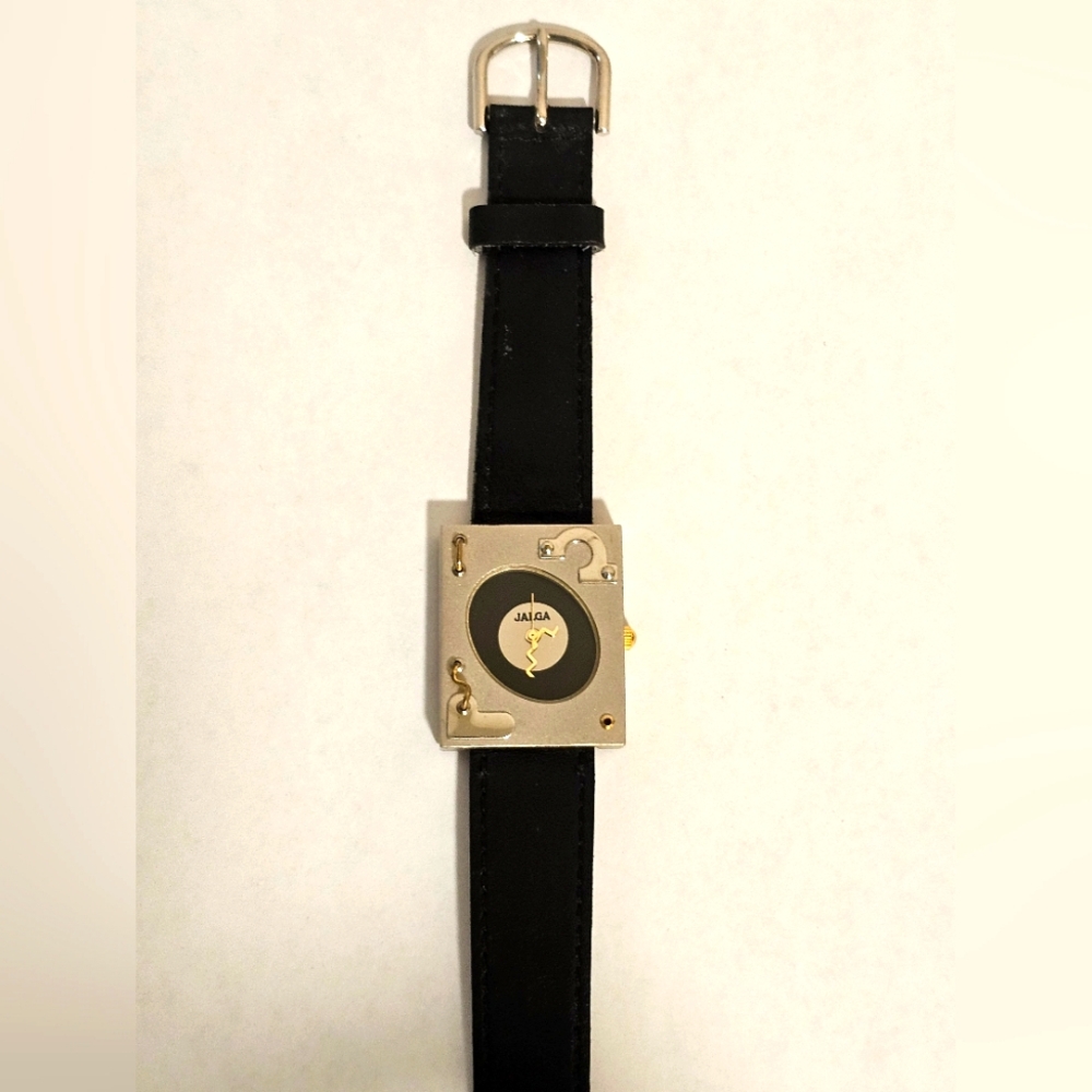 DEADSTOCK Cyberpunk 90s vintage Watch Leather Unisex burningman Rave